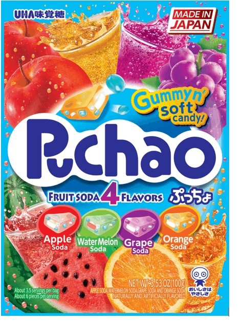 Puchao Four Flavor Fruit Soda (Japan) - Sweet Stop